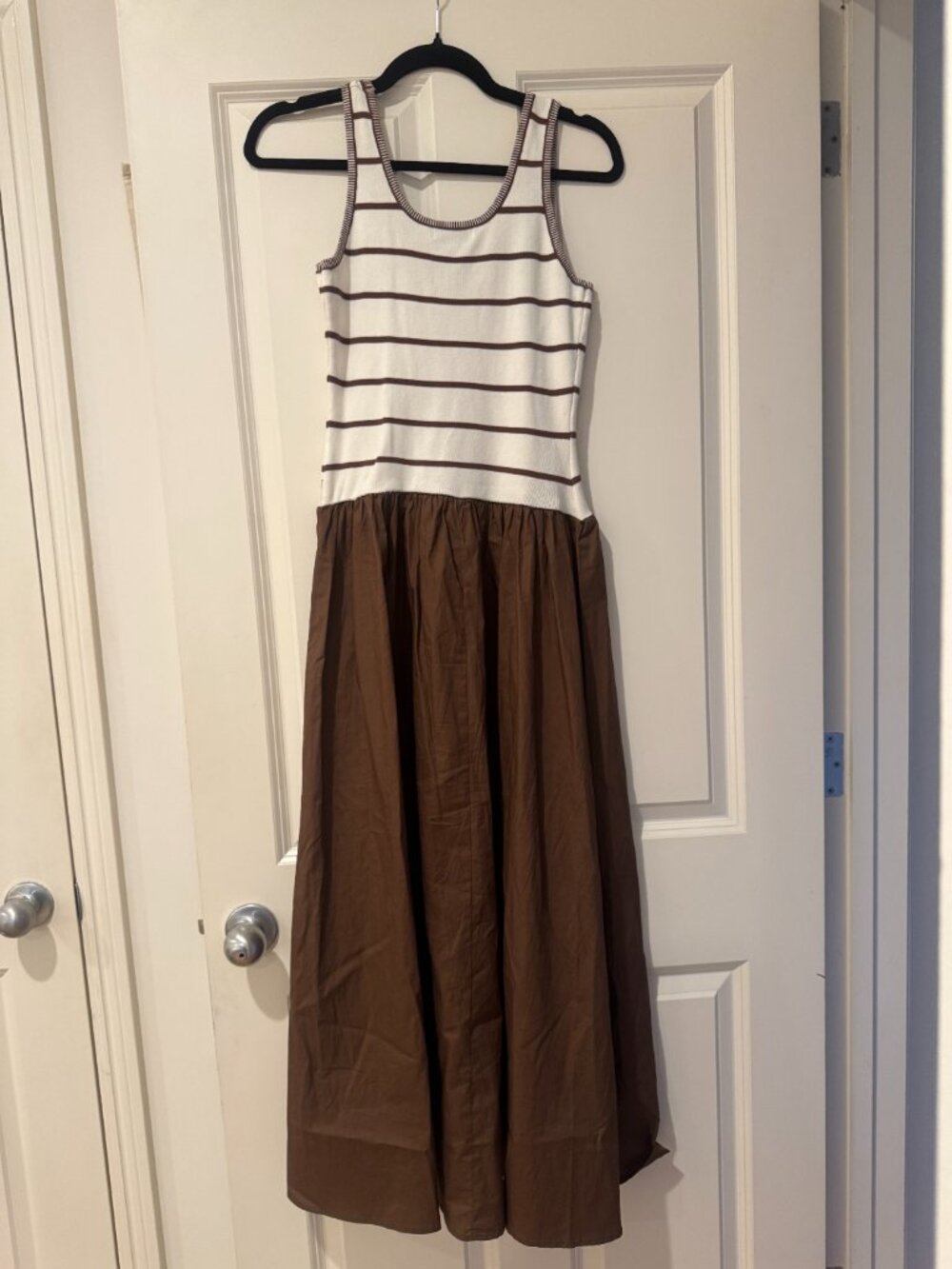 Moon River Striped Cotton Dress - Medium - Picture 6 of 6